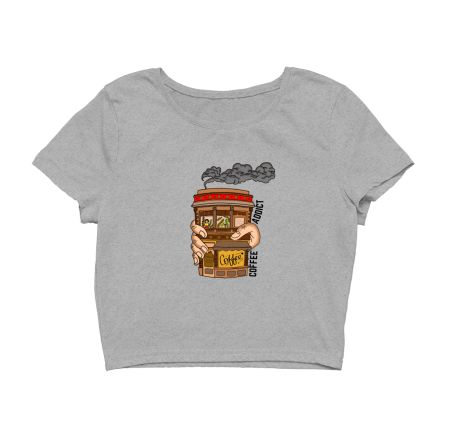 Coffee addict Crop Top