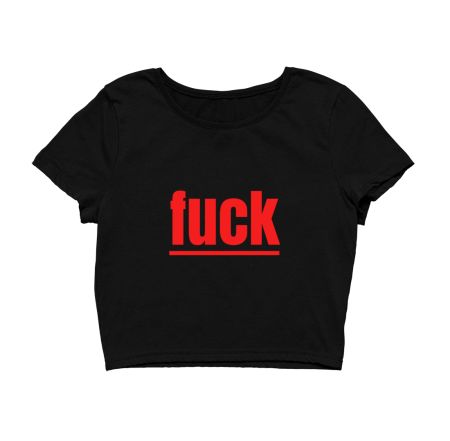 fuck new  t -shirts - trendy Crop Top