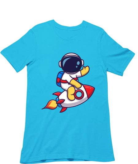 Astronaut riding rocket Regular T-Shirt