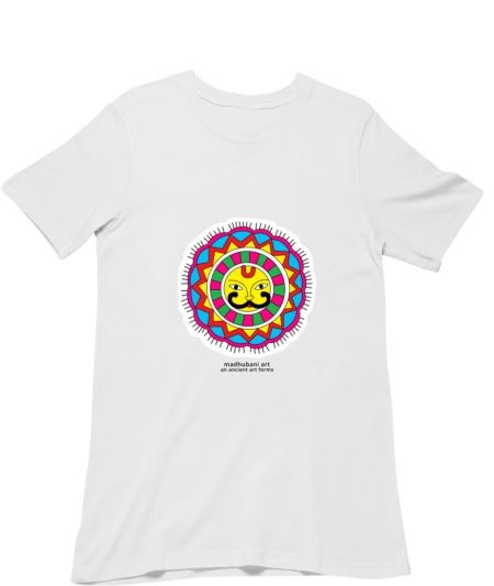 The Rising Sun Madhubani Art  Classic T-Shirt