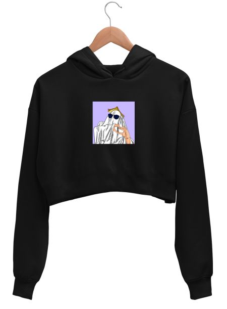 Ghost Reader 5 Crop Hoodie