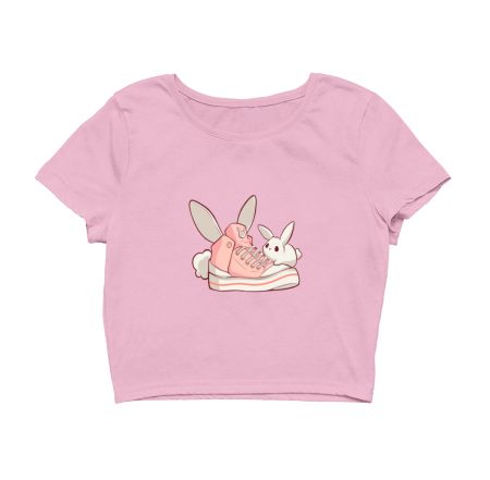 Cute Bunny Rabbit Crop Top