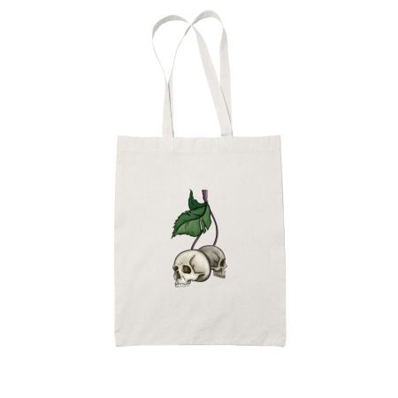 Hanging Skulls White Tote Bag