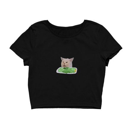 Cat Meme  Crop Top