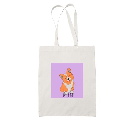 Corgi Mlem - 1 White Tote Bag