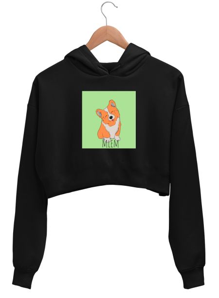 Corgi Mlem - 2 Crop Hoodie