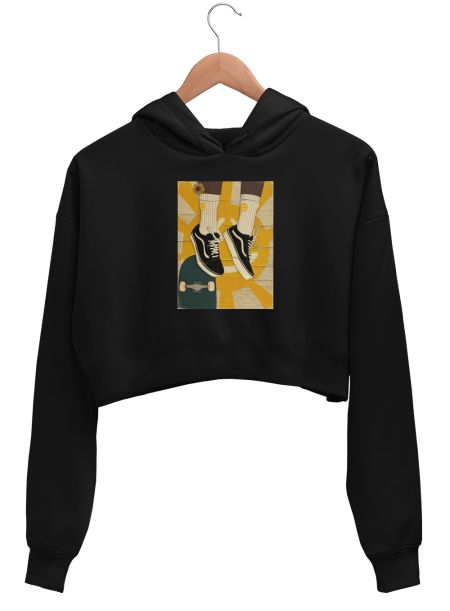 THE SKATE TEE Crop Hoodie