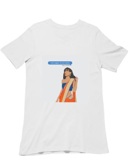 Woman in Saree Regular T-Shirt