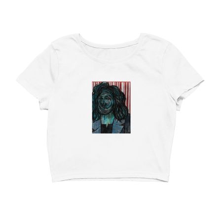 Hozier Trippy Art Crop Top