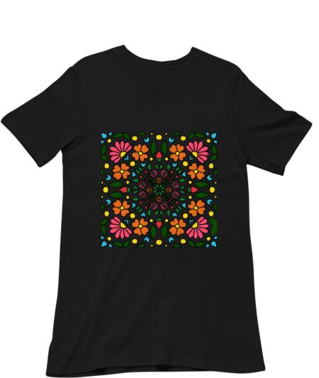 Floral mosiac Pattern Classic T-Shirt