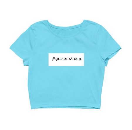 friends logo wear Crop Top