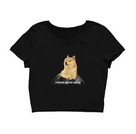 Doge to the Moon Crop Top