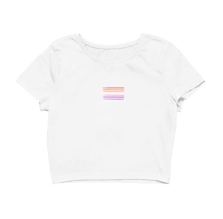 Lesbian Flag Rebooted Crop Top