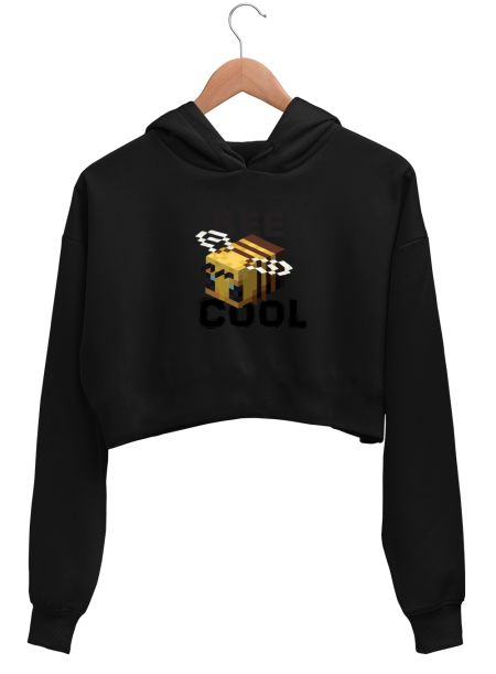 Bee cool Crop Hoodie