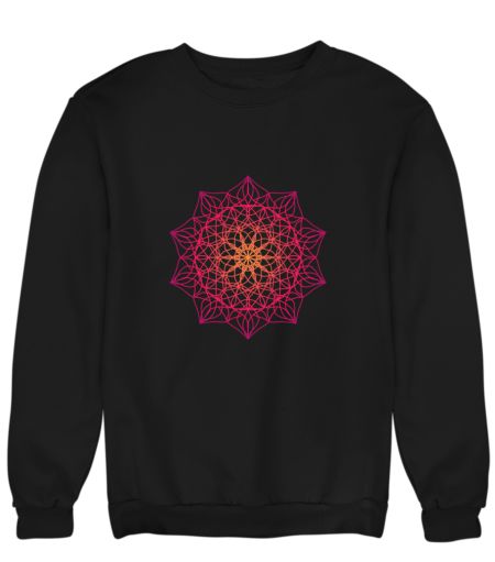 Cool Color Gradient Mandala Design Sweatshirt