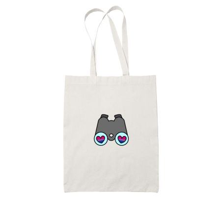 Bi-noculars White Tote Bag