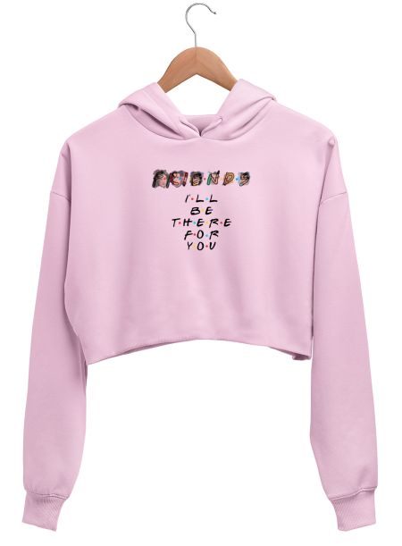 Friends_illustration Crop Hoodie