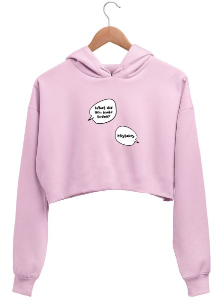 Mistakes Crop Hoodie