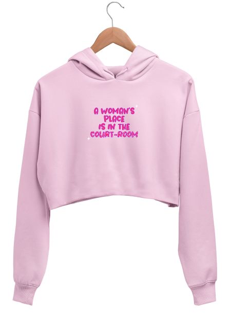 LAWYER - A woman’s place is in the courtroom  Crop Hoodie