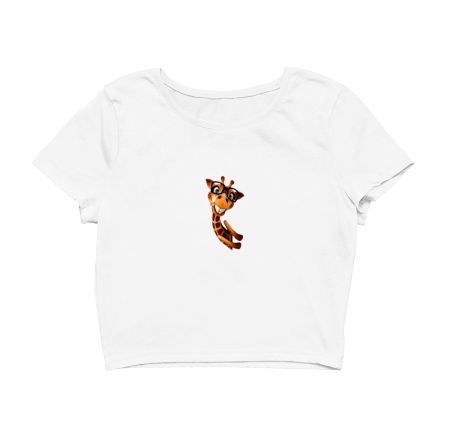 Cute Giraffe Crop Top