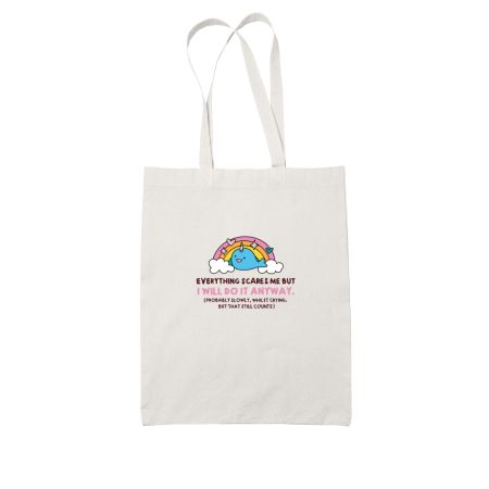 Wholesome whale design White Tote Bag