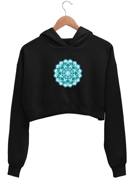 MANDALA Crop Hoodie