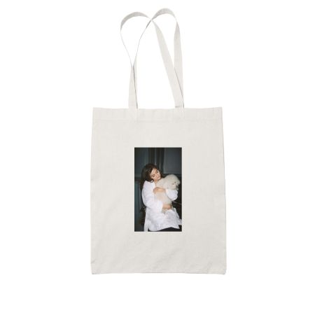 Selena Gomez White Tote Bag