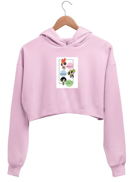 Power puff girls  Crop Hoodie