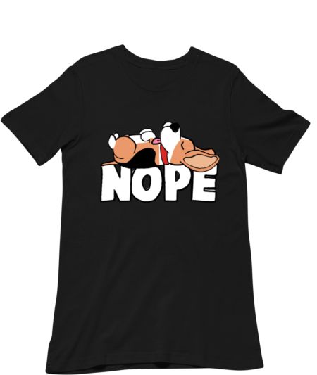 Beagle dog illustration NOPE design for unisex Classic T-Shirt