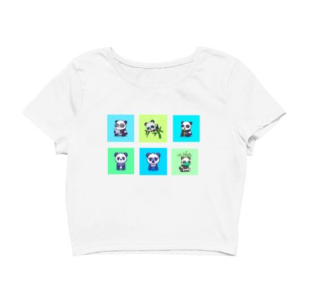 Cute Panda Crop Top