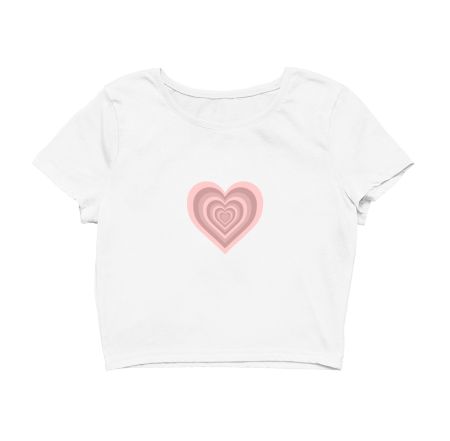 lil pink hearts  Crop Top