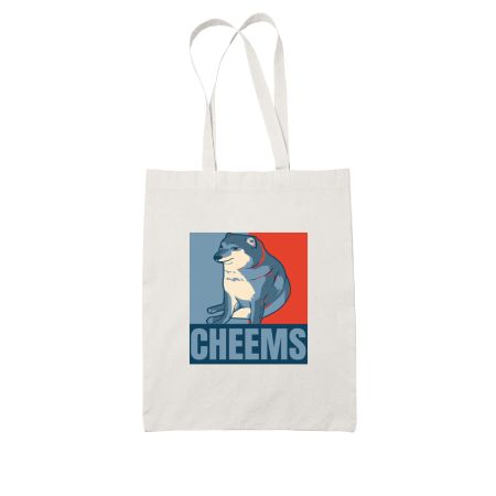 Little doggo Cheems Tote Bag