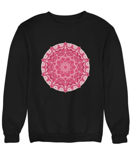 Beautiful And Magenta Color Abstract Mandala  Sweatshirt