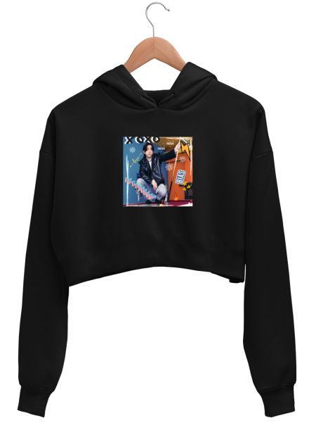 BTS  Crop Hoodie