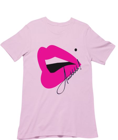 Purple Lips Aaahhhh Regular T-Shirt