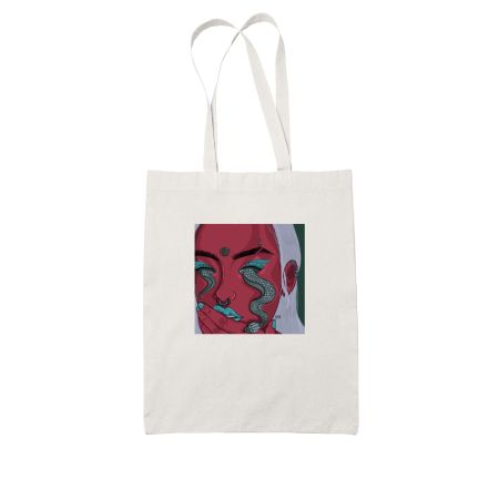 Snake Eye White Tote Bag