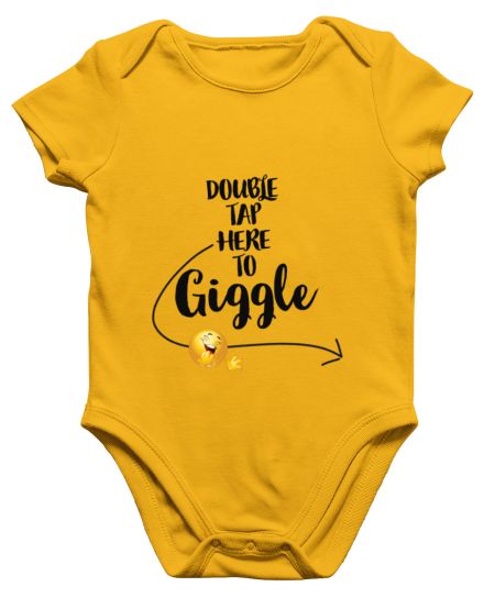 Giggle 🤭 | Black Text Onesie