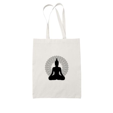 Buddha White Tote Bag