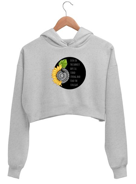 Sunflower  Crop Hoodie