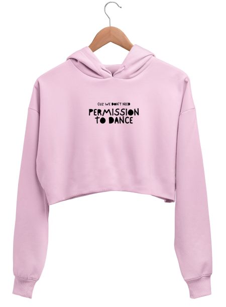 BTS Permission to dance  Crop Hoodie