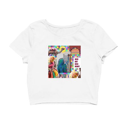 Desi Art Desi Heart Crop Top