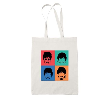 THE BEATLES White Tote Bag