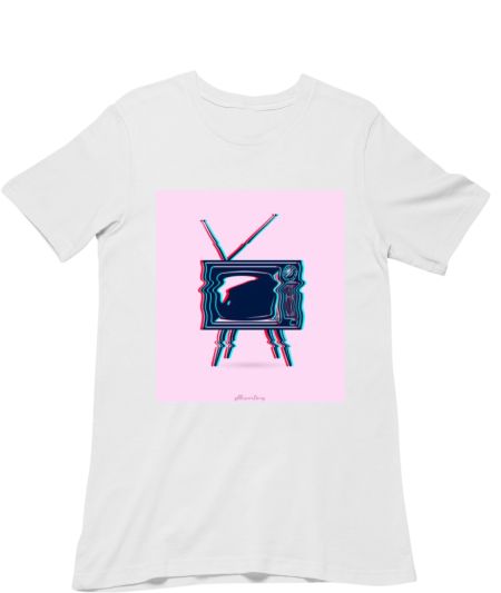 retro tv glitch Regular T-Shirt