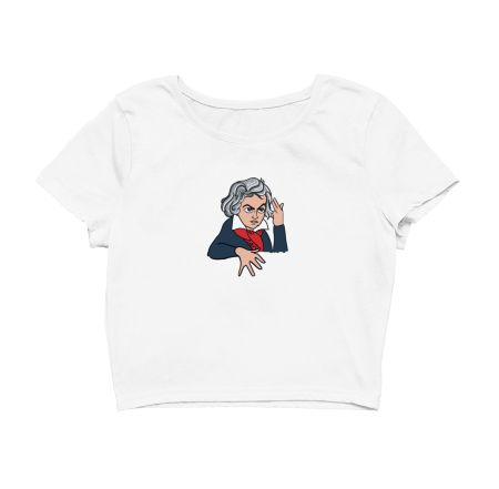 Beethoven Rap Crop Top