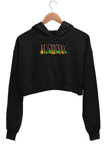 Gratitude Crop Hoodie