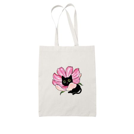 Cosmos Kitty White Tote Bag