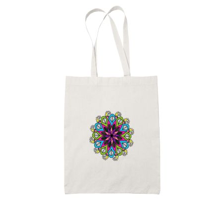 Colour mandala White Tote Bag