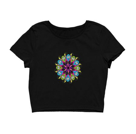 Colour mandala Crop Top