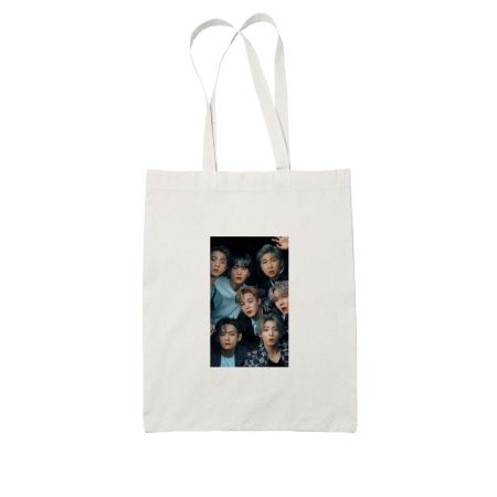 BTS  White Tote Bag