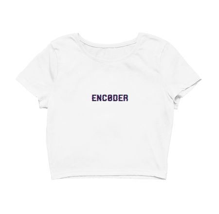Coder / encoder / coding Crop Top